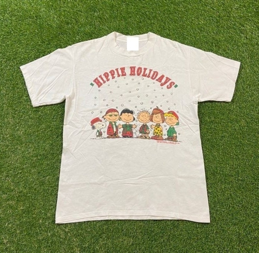 Peanuts Charlie Brown Christmas T Shirt Tee Jerzees Made USA